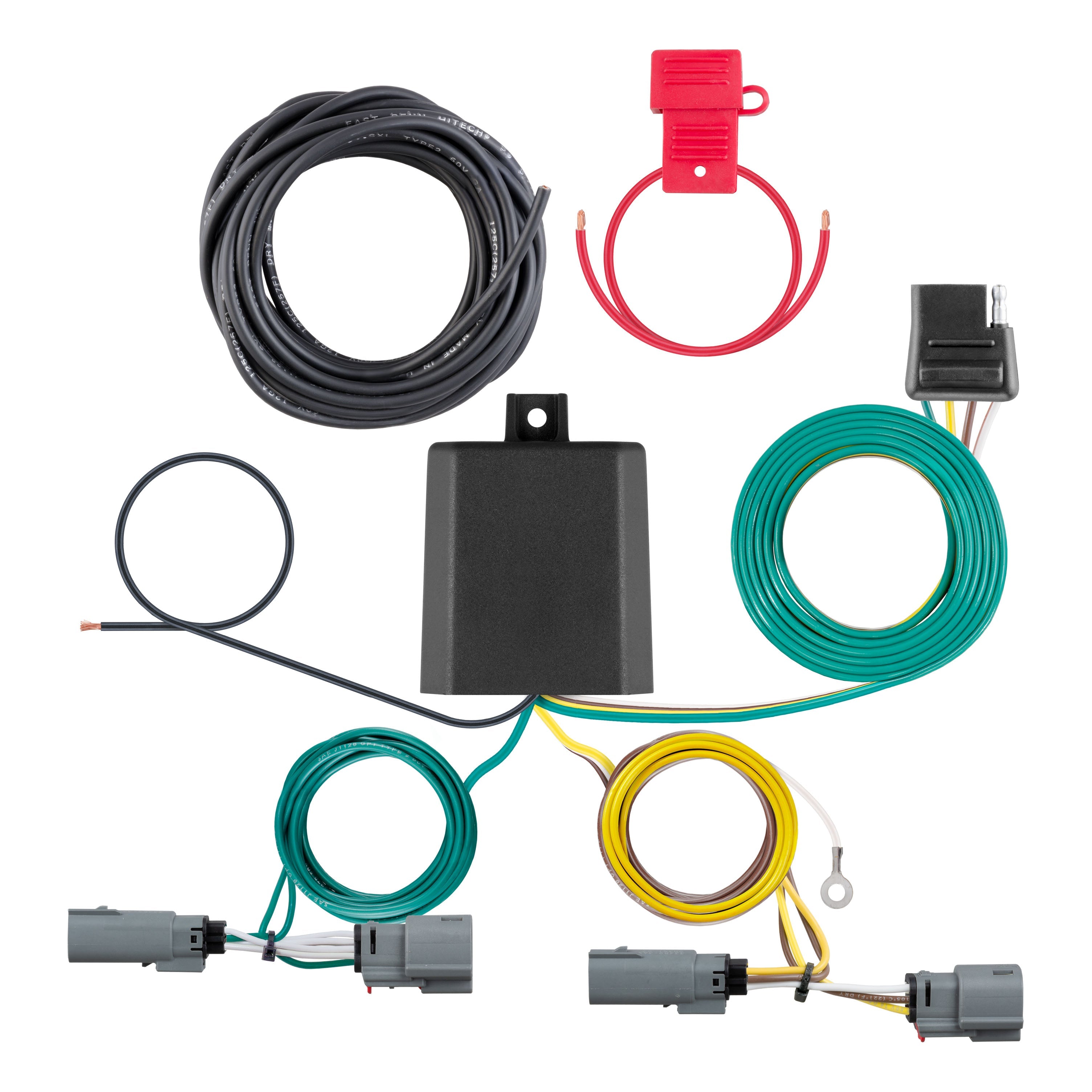 CURT Vehicle-Side Custom 4-Pin Trailer Wiring Harness, Fits Select Ford Maverick Model 56477