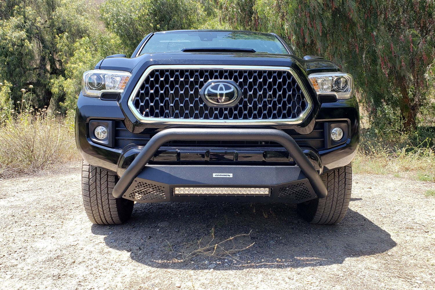 RC4LR & RC3 LR Mounting Brackets Only Textured Black 2016-2023 Toyota Tacoma Go Rhino