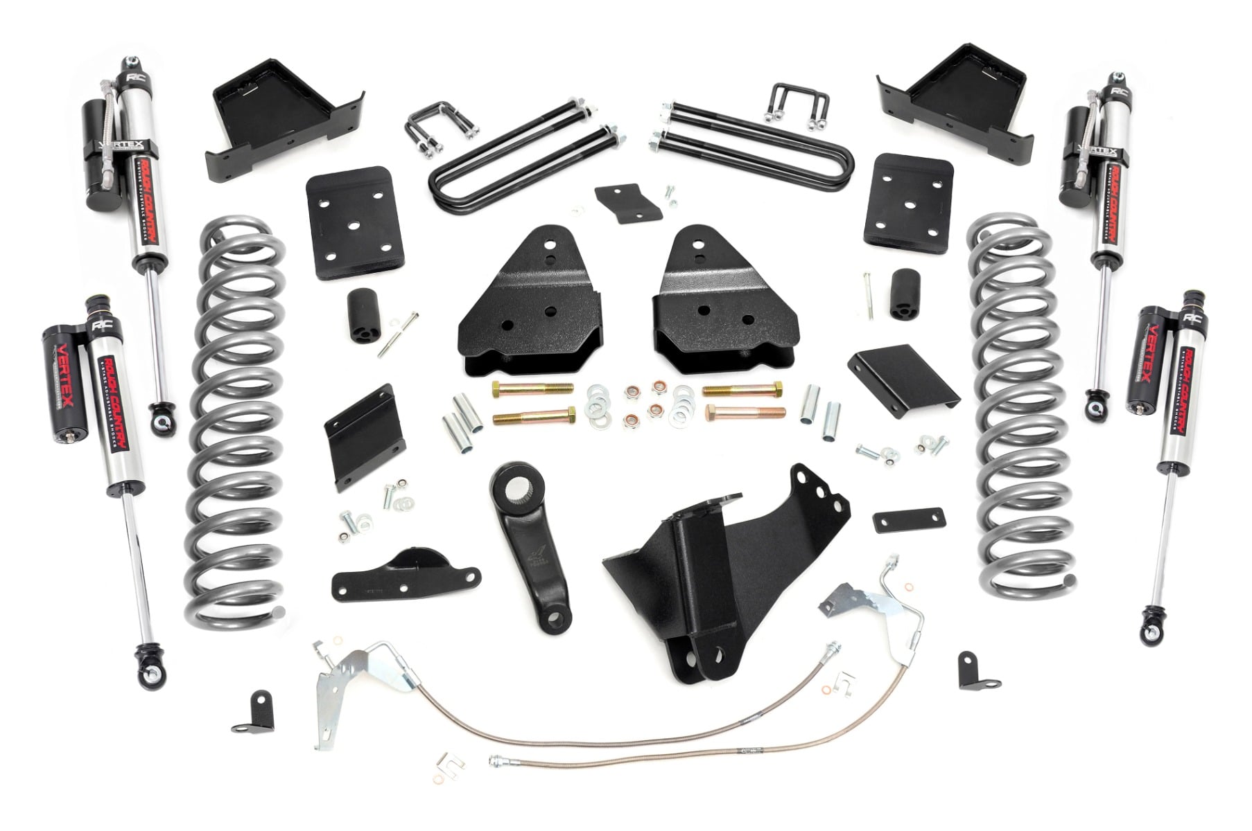 6 Inch Lift Kit Gas OVLD Vertex Ford F-250 Super Duty 4WD (2011-2014) Rough Country
