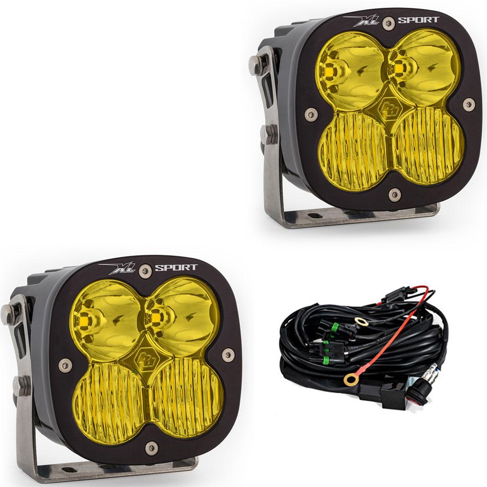 LED Light Pods Amber Lens Pair XL Sport Series Baja Designs