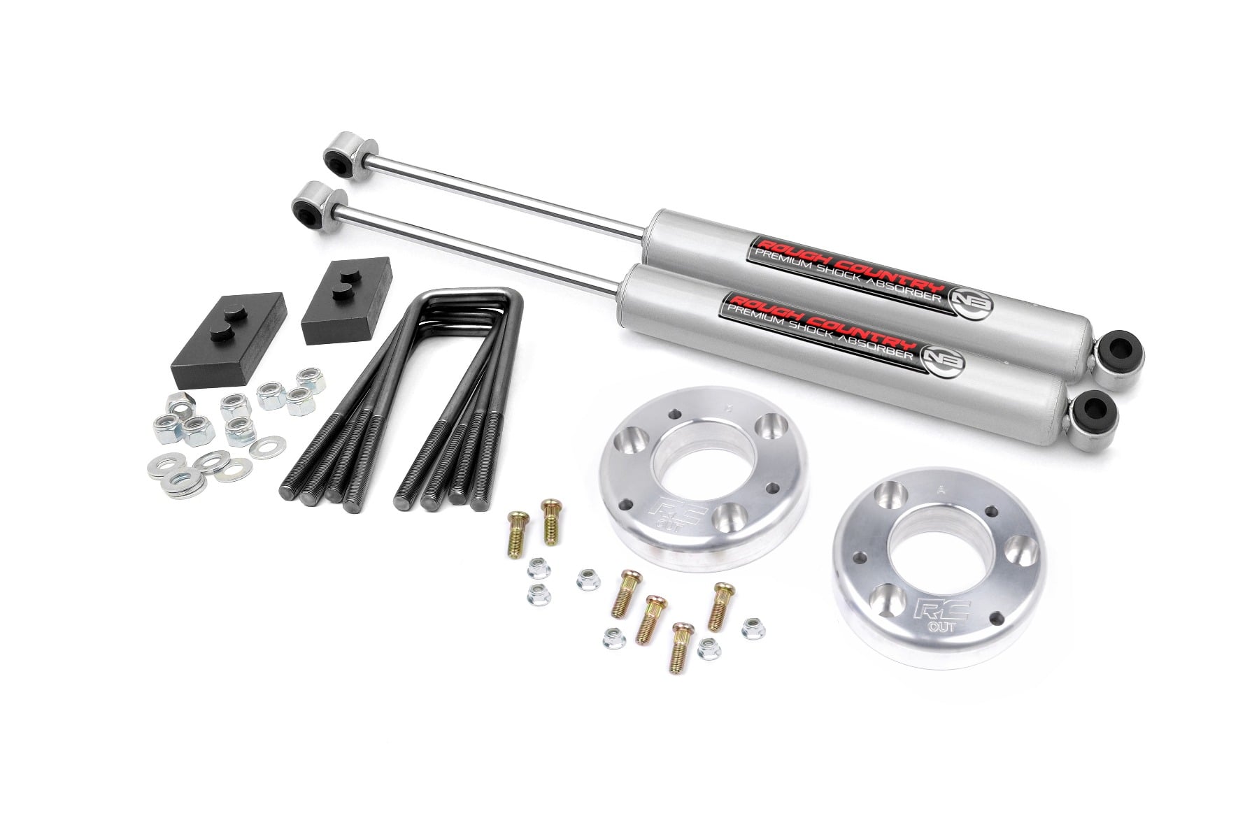 2 Inch Lift Kit Alum RR N3 Ford F-150 2WD/4WD (2009-2013) Rough Country