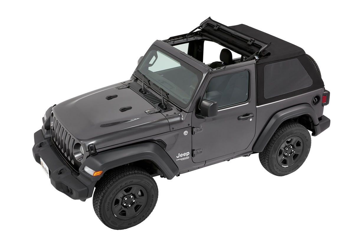 Trektop Jeep '18-26 Wrangler JL 2-Door Premium Black Twill Bestop