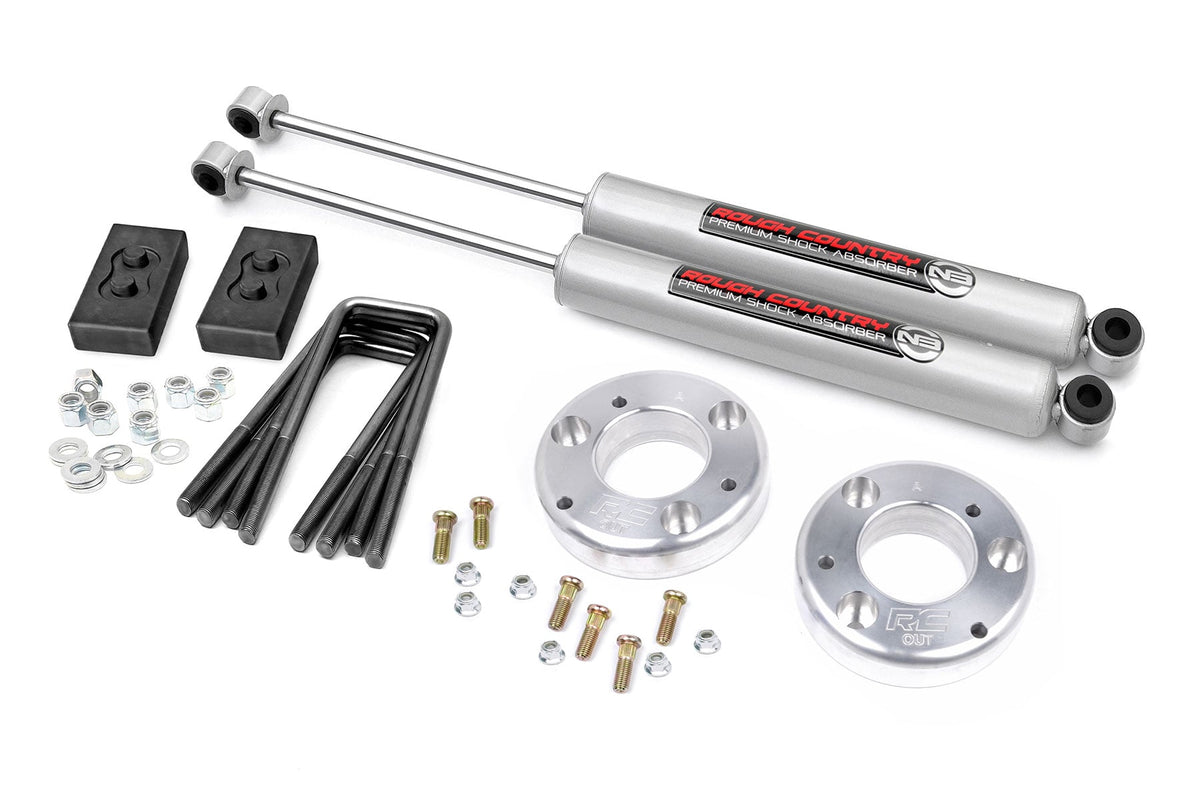 2 Inch Lift Kit Alum Spacer Ford F-150 2WD/4WD (2014-2020) Rough Country