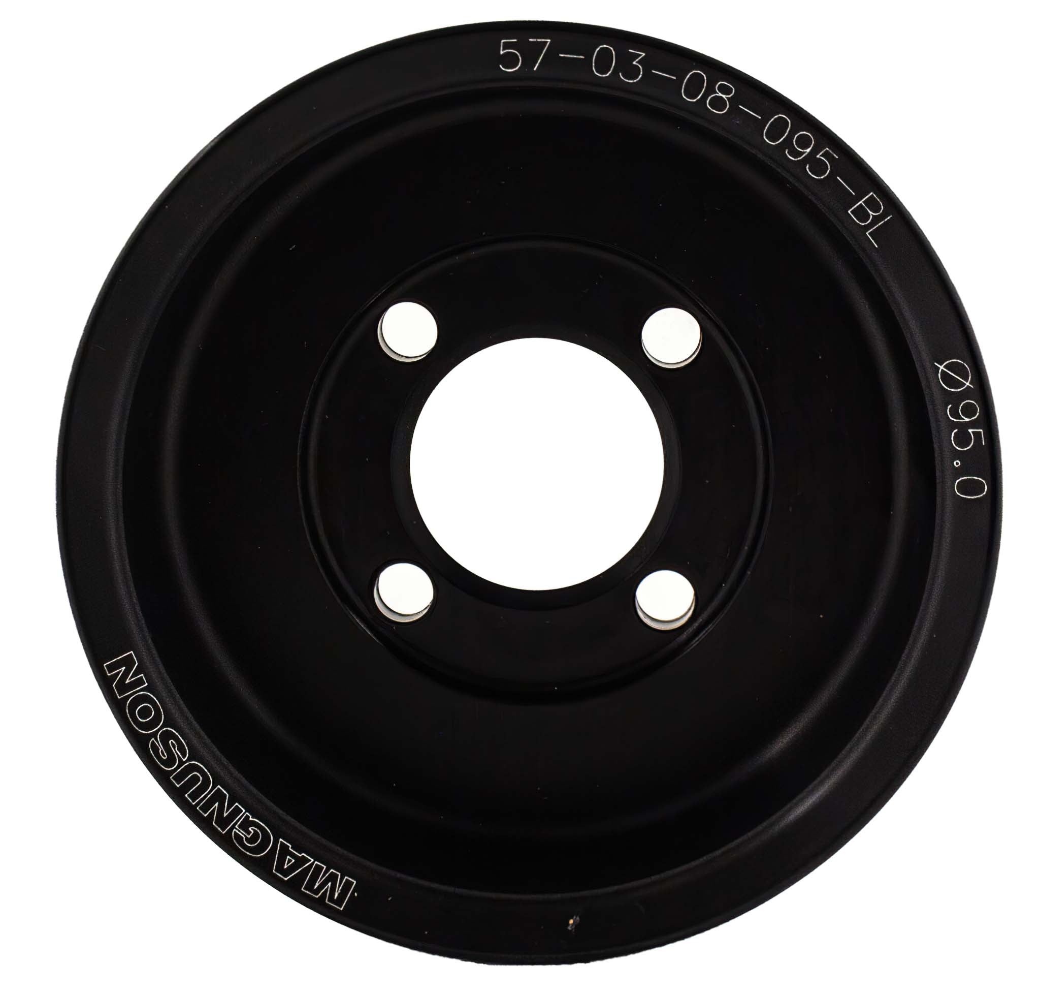 Two-Piece, 8 Rib, 95mm Diameter Pulley 57-03-08-095-BL