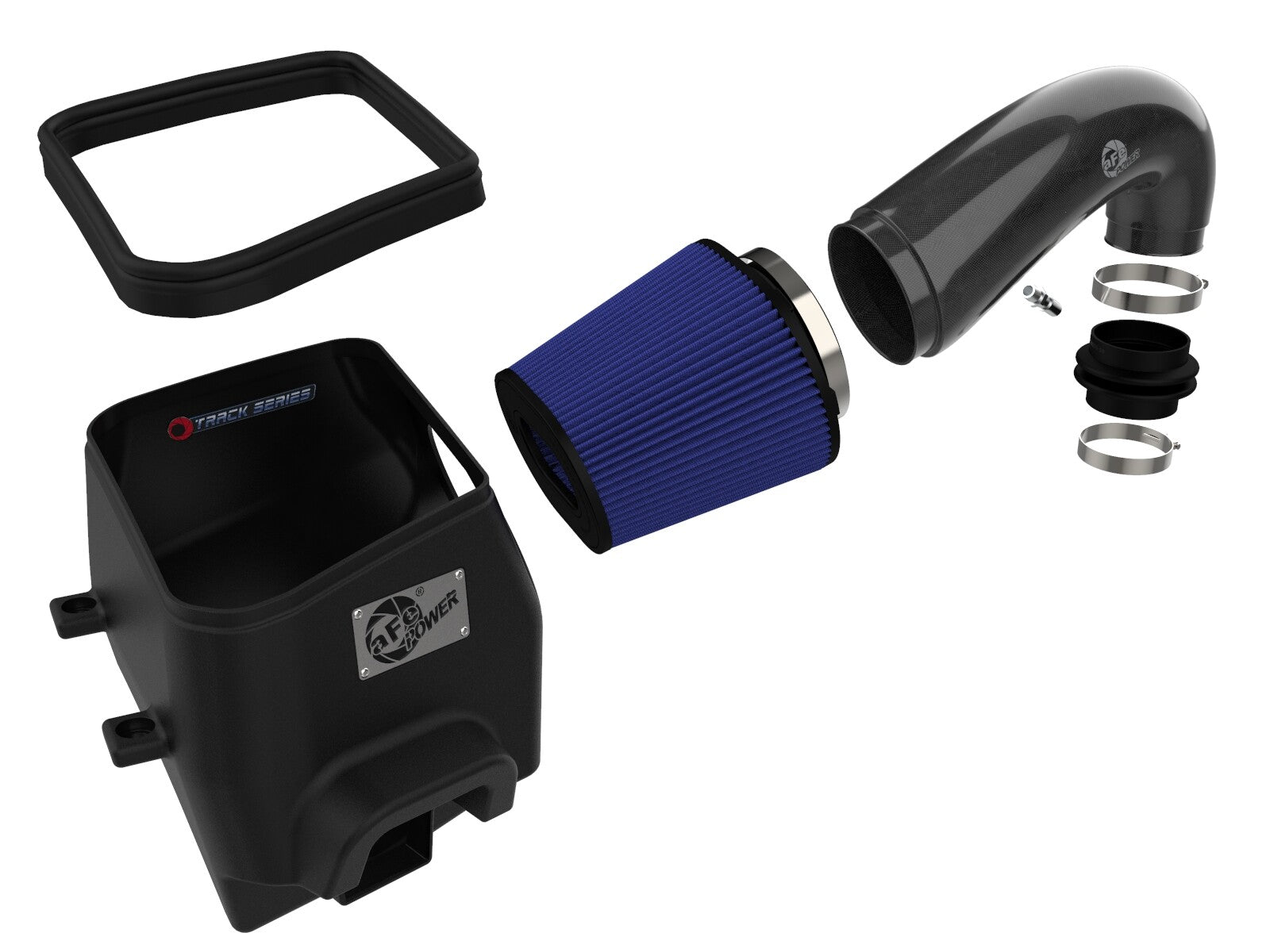 Track Series Carbon Fiber Intake System w/ Pro 5R Filter Ram 1500 (Dt) 19-26 V8-5.7L Hemi aFe Power