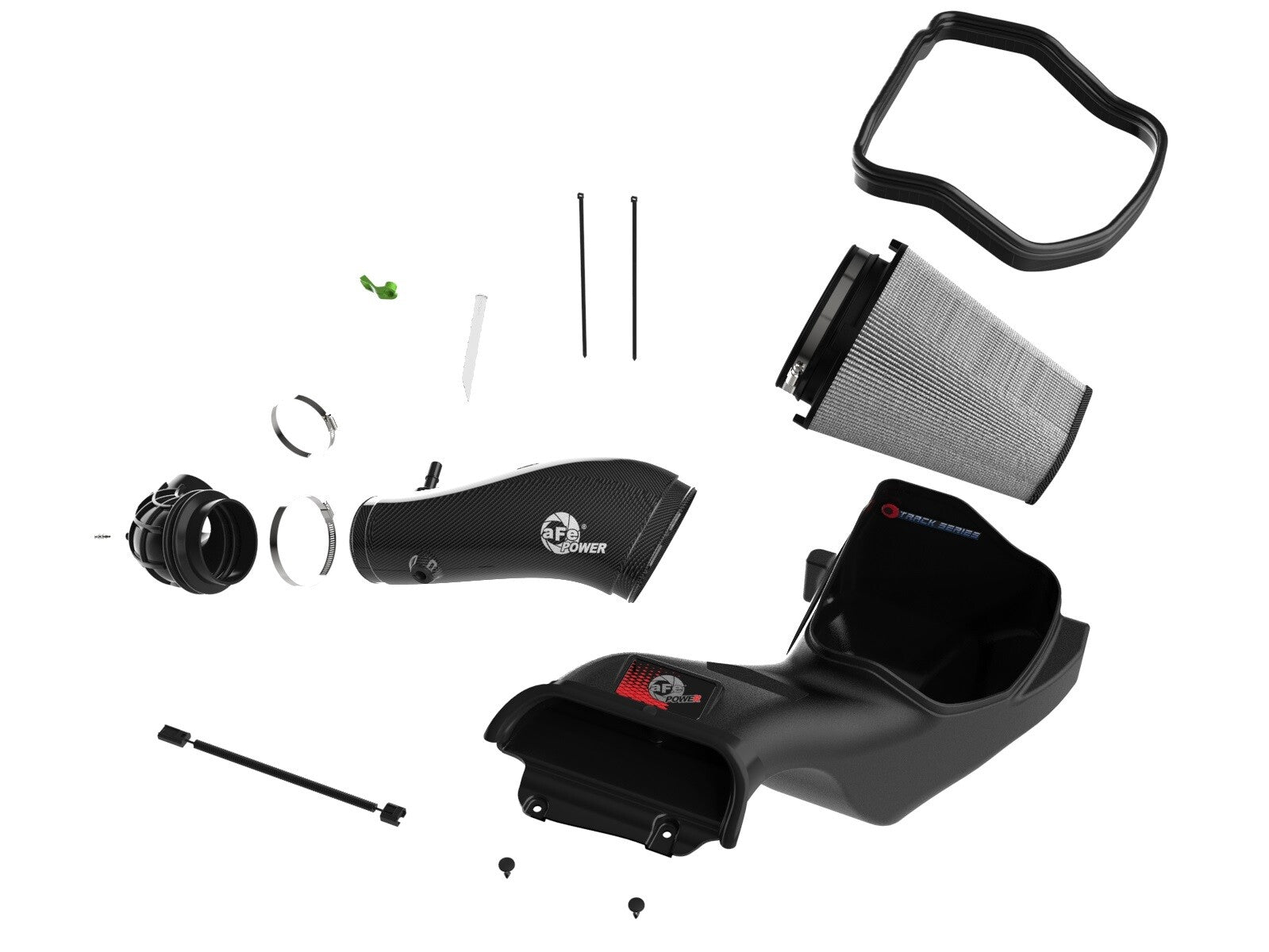 Track Series Carbon Fiber Intake System w/ Pro Dry S Filter Ford F-150 Raptor R 23-26 V8-5.2L (sc) aFe Power