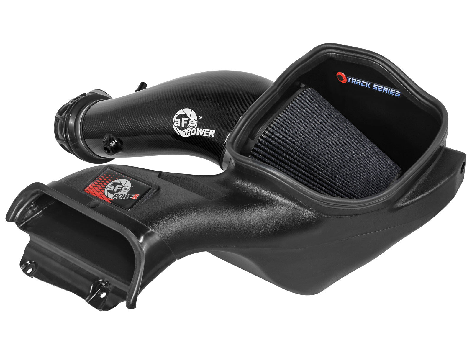 Track Series Carbon Fiber Intake System w/ Pro 5R Filter Black Ford F-150 Raptor R 23-26 V8-5.2L (sc) aFe Power