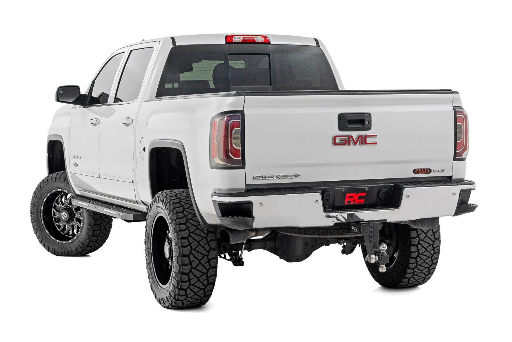 AC2 Running Boards Amber/White Crew Cab Silverado/Sierra 1500 (07-18) Rough Country