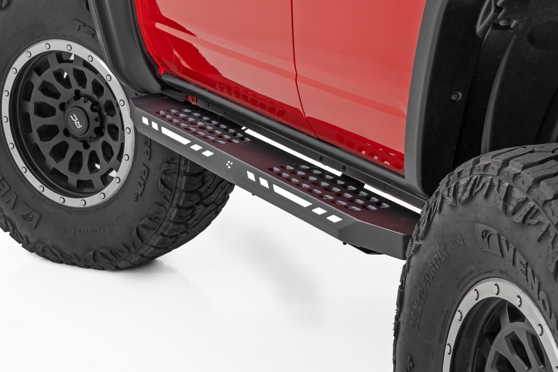 AC2 Running Boards Amber/White 4-Door Ford Bronco 4WD (2021-2025) Rough Country