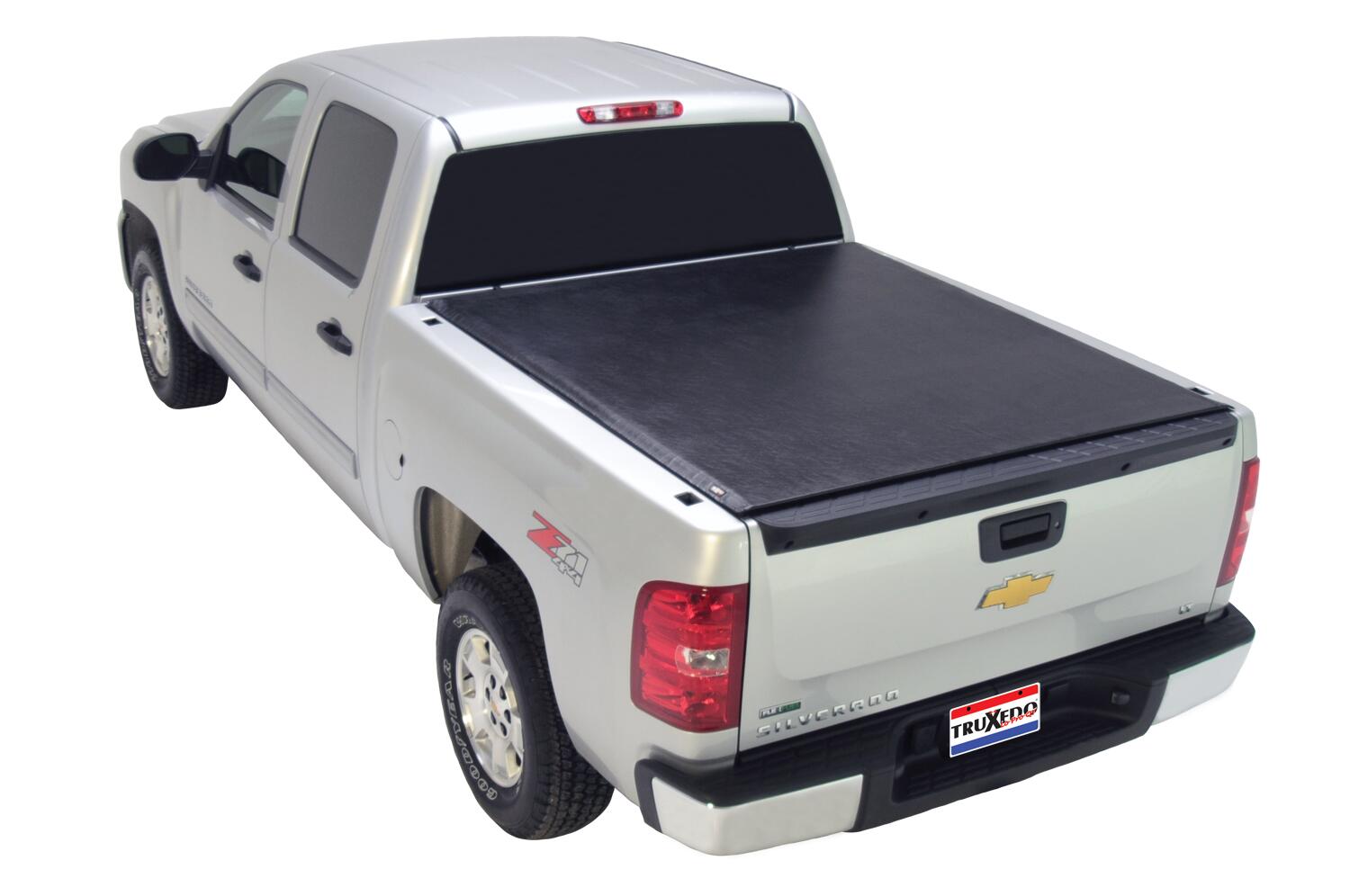 Lo Pro Tonneau Cover Black 2007-2013 Silverado/Sierra 5 Foot 9 Inch Bed with Cargo Management System Truxedo