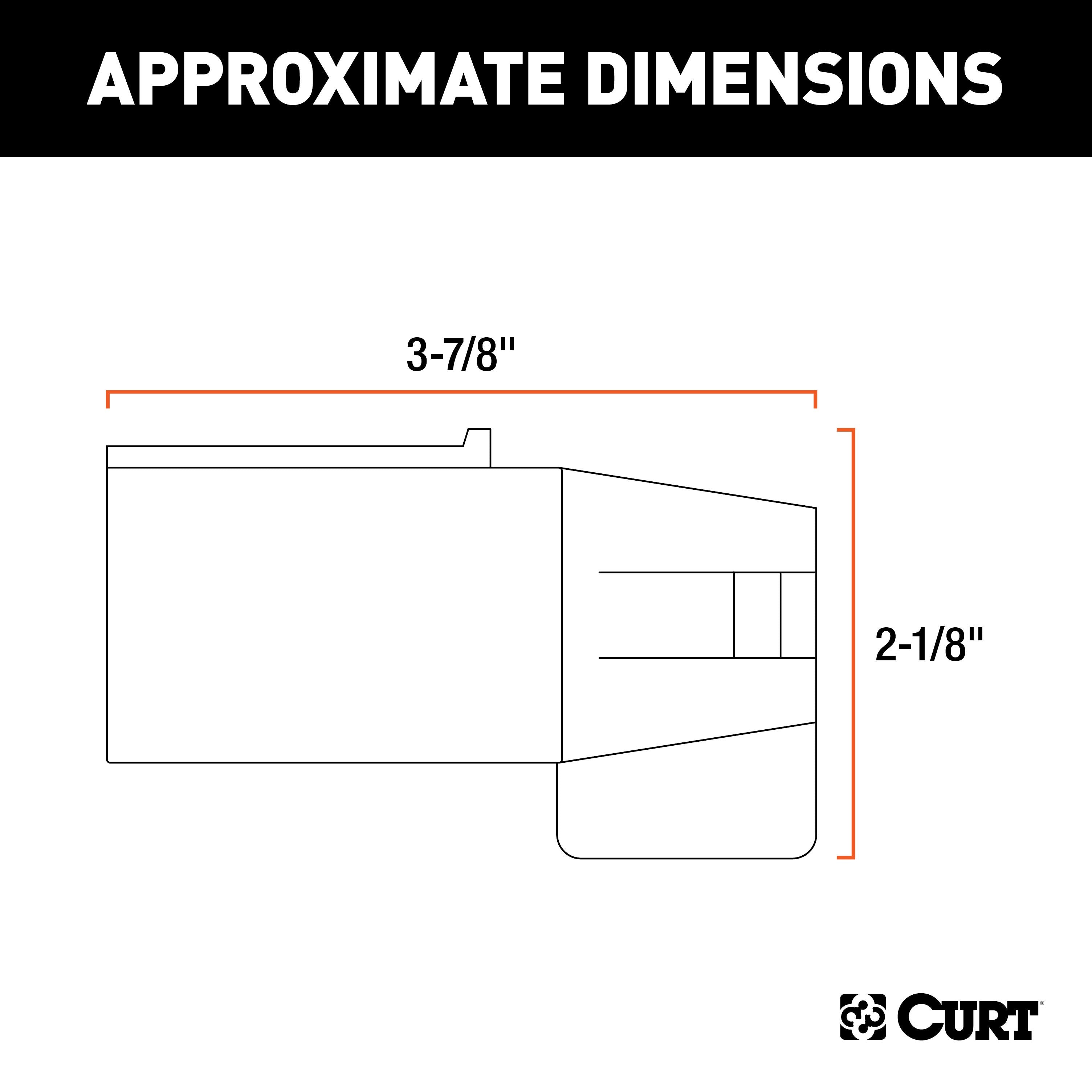 CURT 7-Way RV Blade Vehicle-Side to 5-Way Flat Trailer Wiring Adapter Model 57251