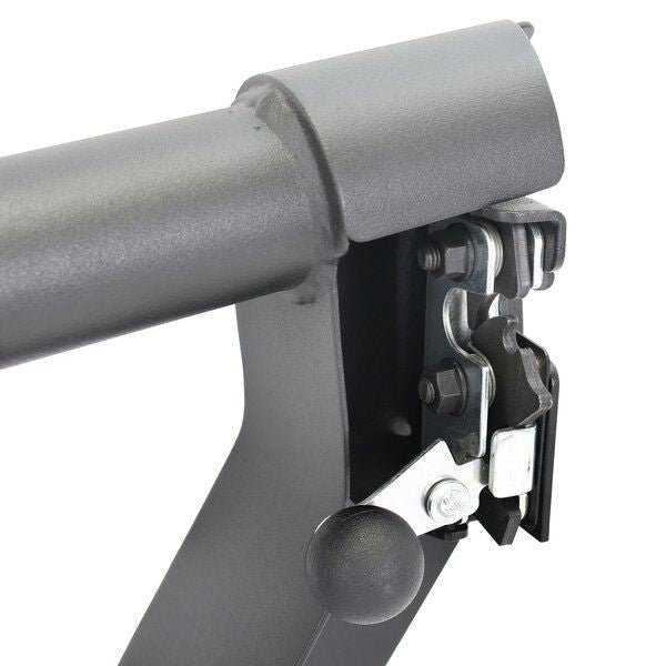 Trailline Tube Door Rear Textured Black 2018-2026 Jeep Wrangler JL 2020-2025 Jeep Gladiator Go Rhino