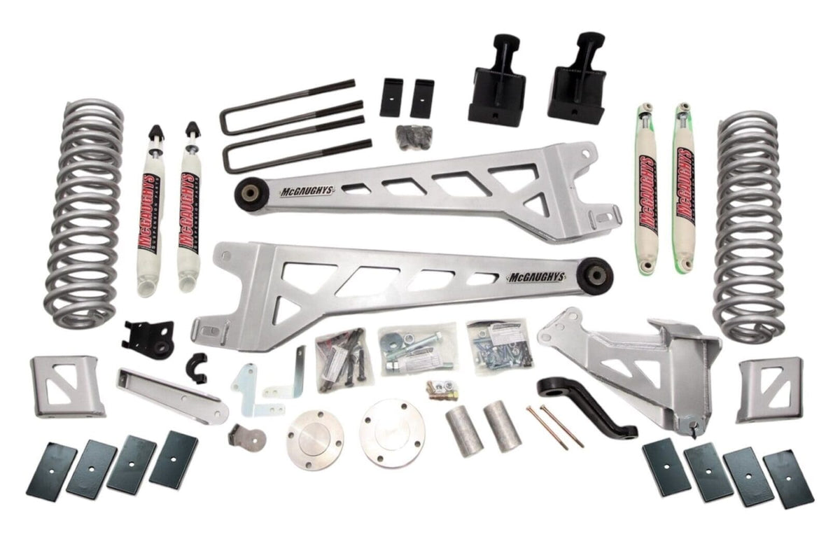 McGaughy's 8 Inch Premium Lift Kit 2017-2022 Ford F250 4WD with Flange Style Rear Driveline