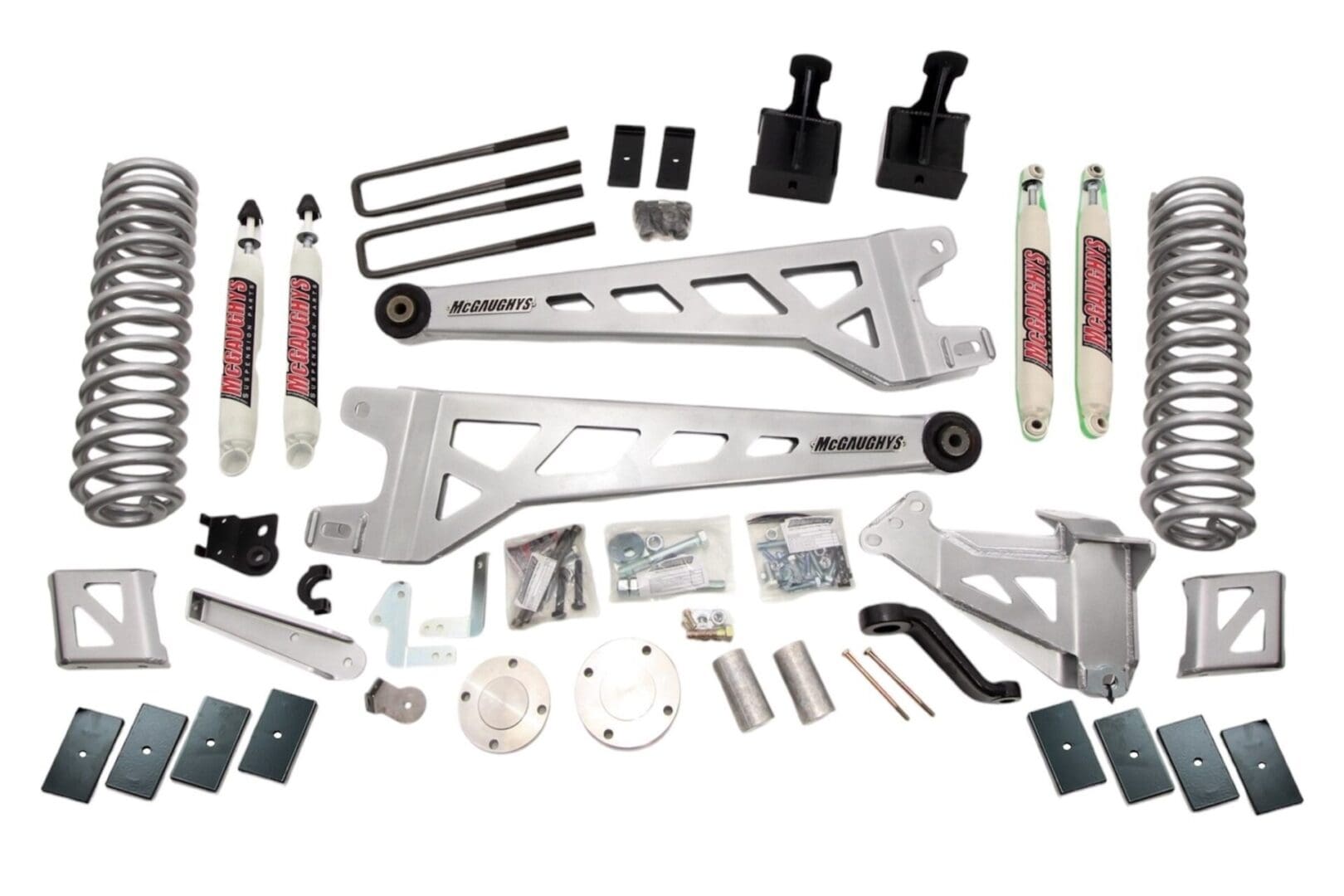 McGaughy's 8 Inch Premium Lift Kit 2017-2022 Ford F250 4WD with Flange Style Rear Driveline