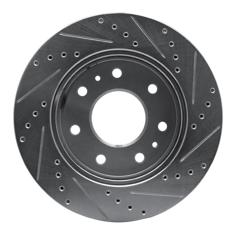 R1 09-09 Ford F-150 RWD Front Left Drilled & Slotted Silver Brake Rotor
