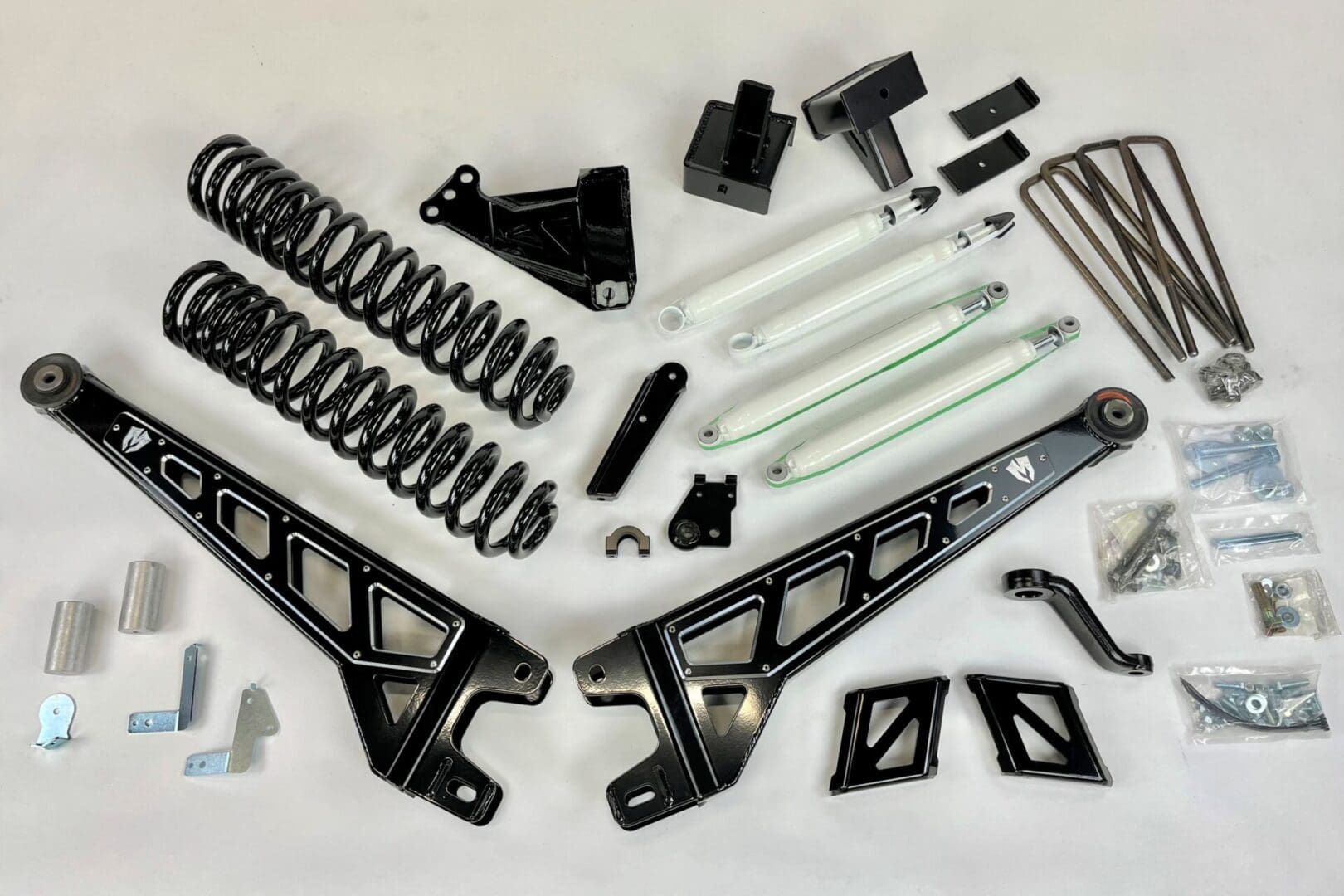 McGaughy's 6 Inch Premium Lift Kit S/S Black 2017-2022 Ford F350 4WD