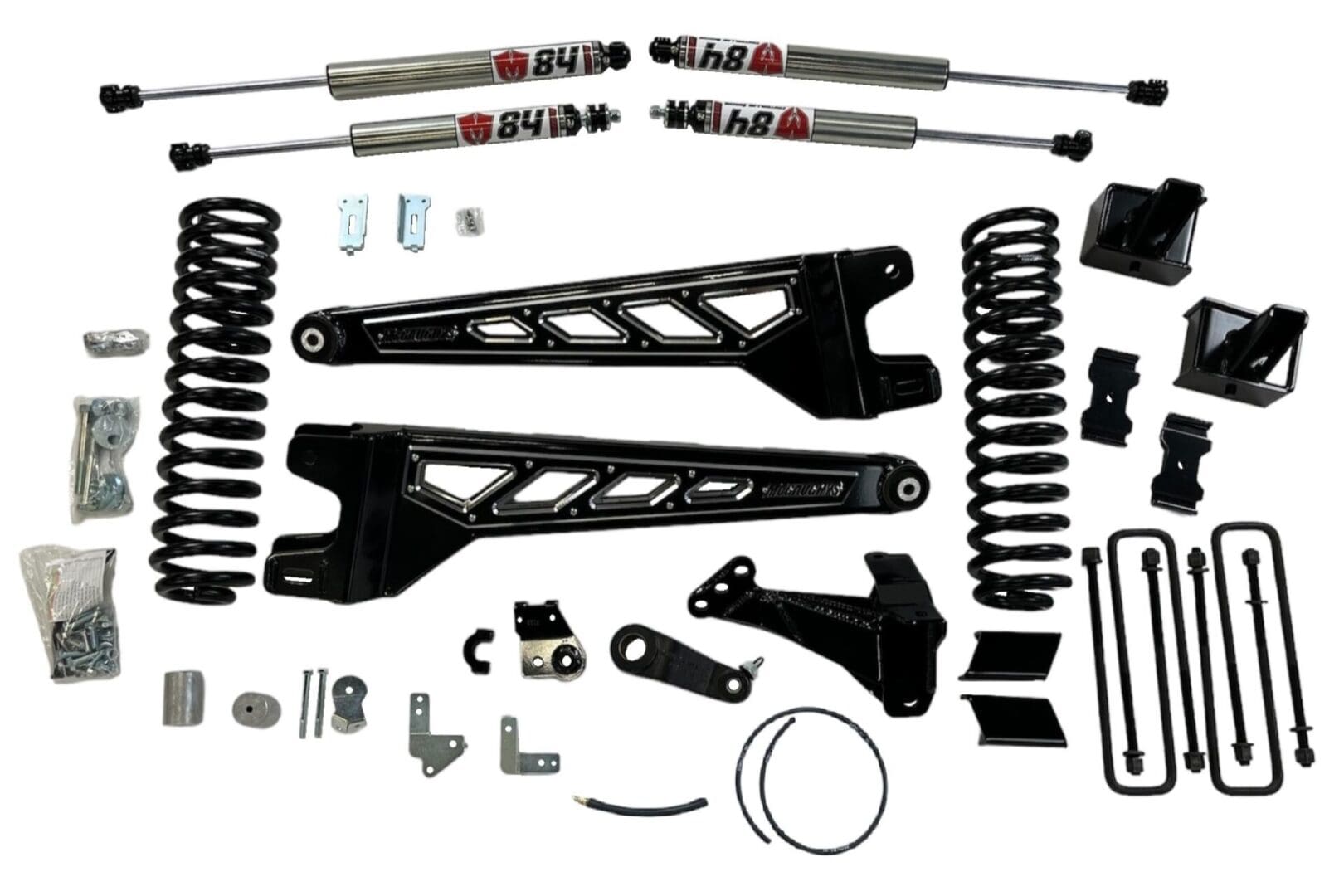 McGaughy's 4.5 Inch Premium Lift Kit S/S Black 2023-2026 Ford F250 4WD