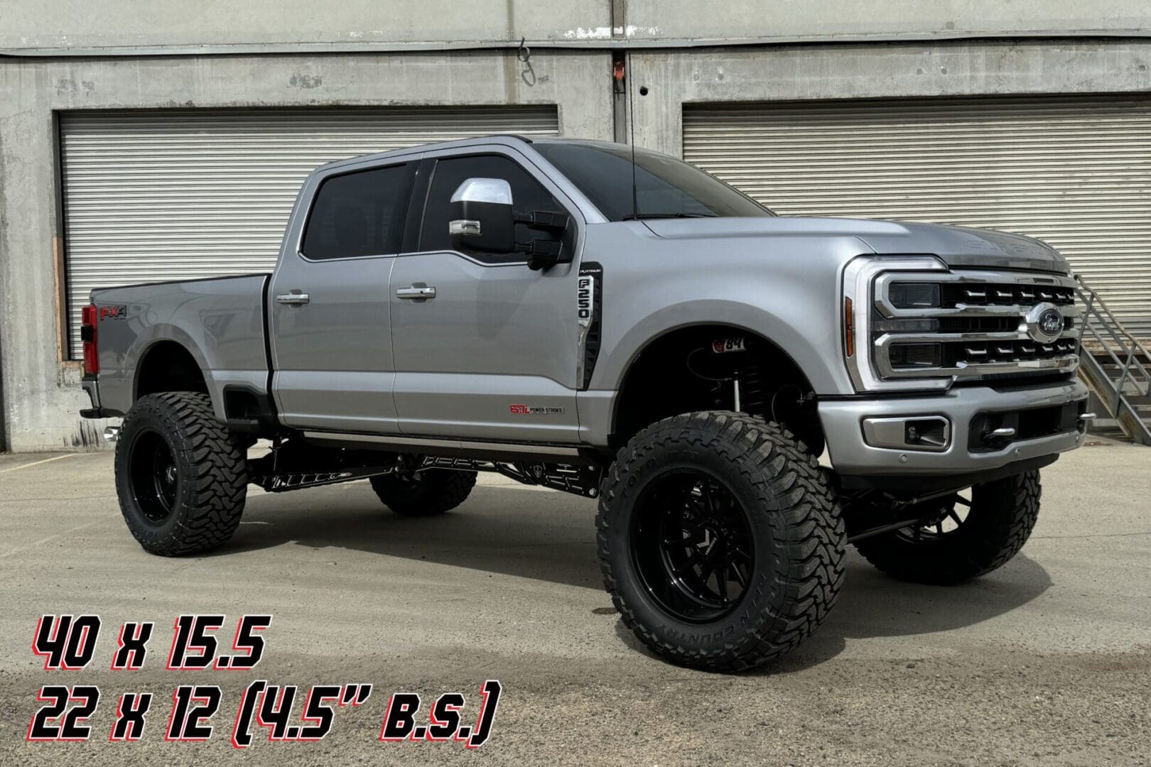 McGaughy's 8 Inch Premium S/S Black Lift Kit 2023-2024 Ford F350 4WD