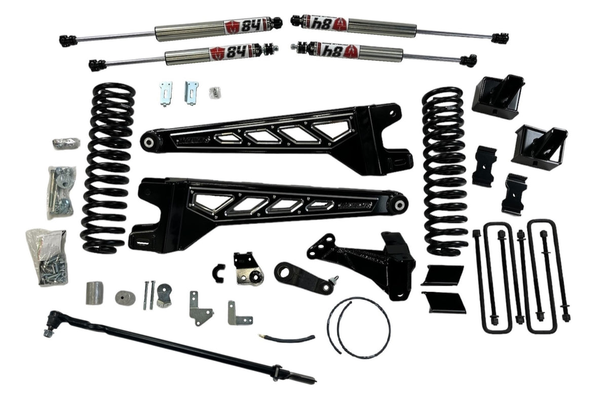 McGaughy's 4.5 Inch Premium Lift Kit S/S Black 2023-2026 Ford F450 4WD