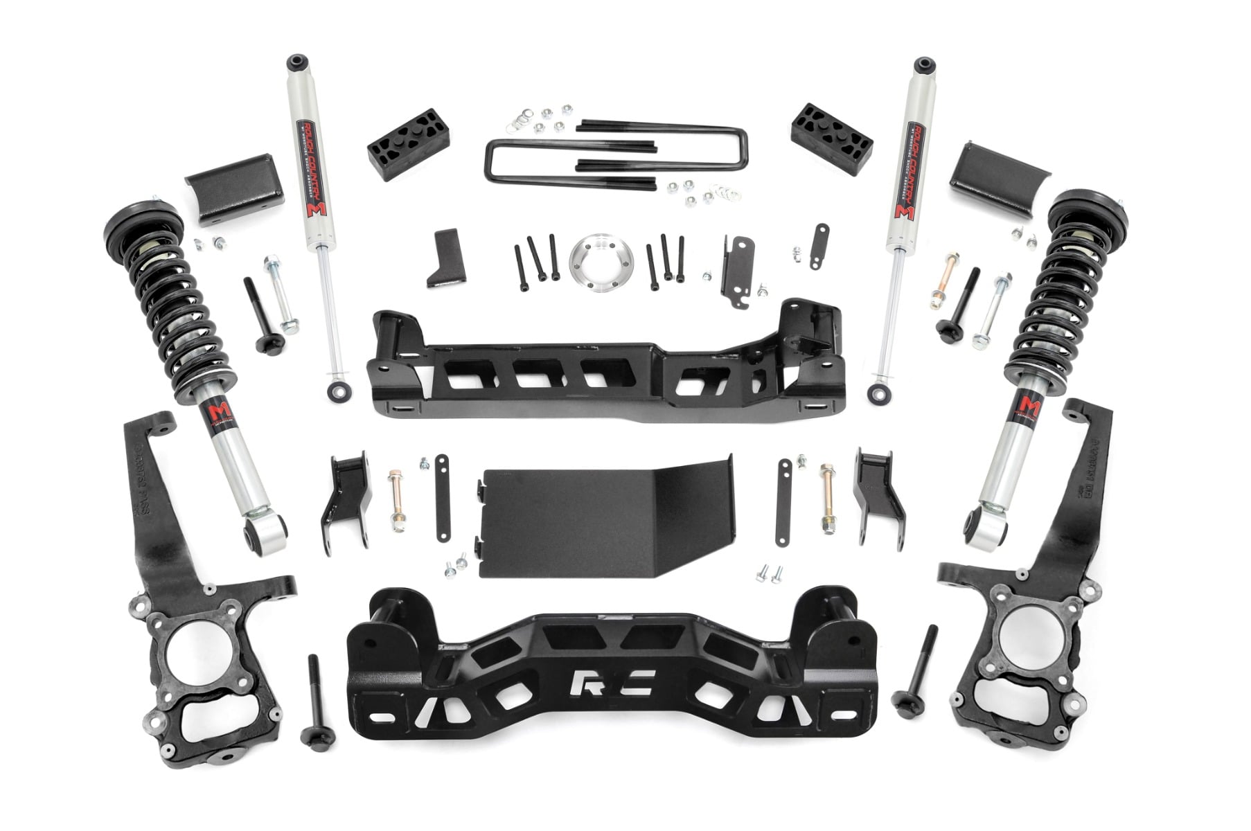 4 Inch Lift Kit M1 Struts Ford F-150 4WD (2014) Rough Country