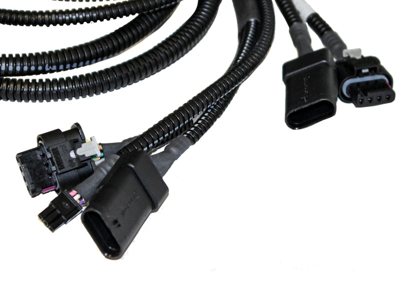 afe SCORCHER Power Module for Polaris RZR XP Turbo, featuring wiring harness for enhanced performance and easy installation.