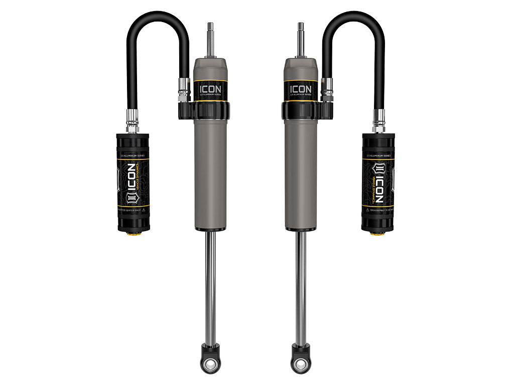 1991-2007 Toyota Land Cruiser 80/100 Series 4-6 Inch Lift Rear V.S. 2.5 Aluminum Series Shock Absorbers Remote Reservoir Pair Icon Vehicle Dynamics
