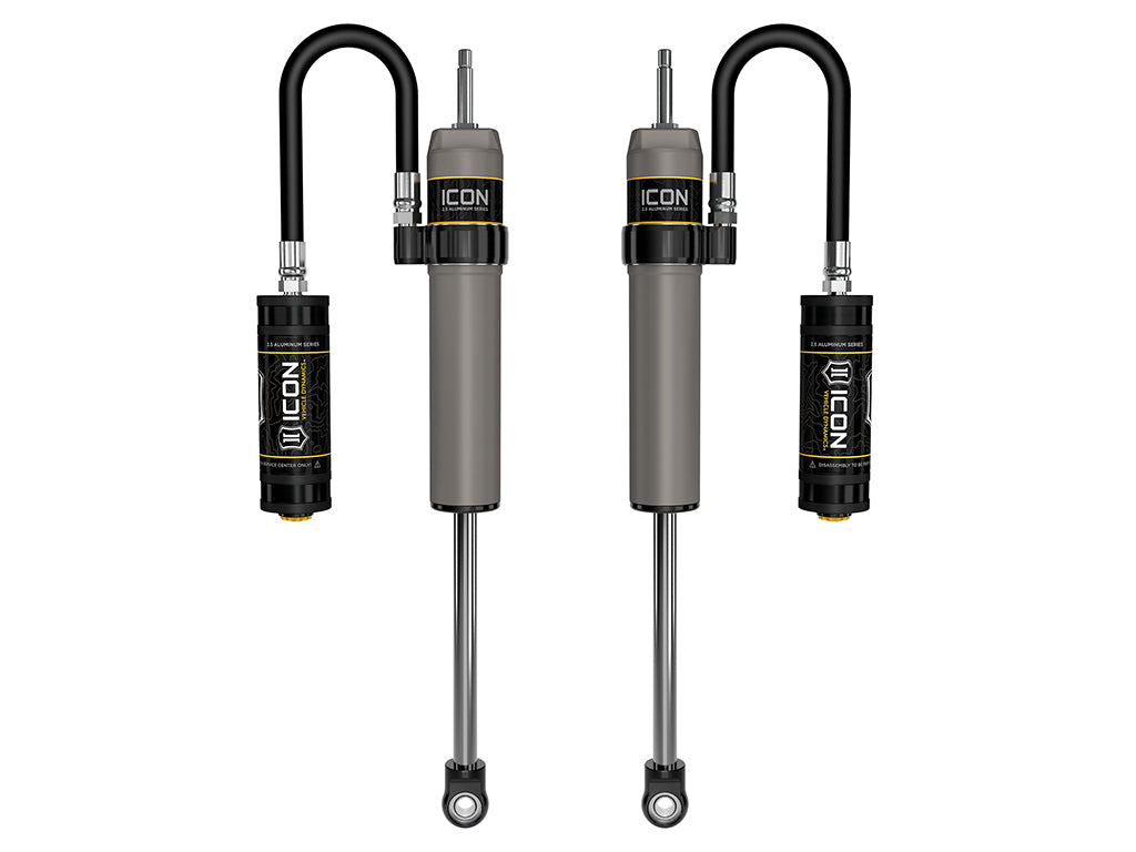 2022-2024 Toyota Tundra 3-3.5 Inch Lift Rear V.S. 2.5 Aluminum Series Shock Absorbers Remote Reservoir Pair Icon Vehicle Dynamics