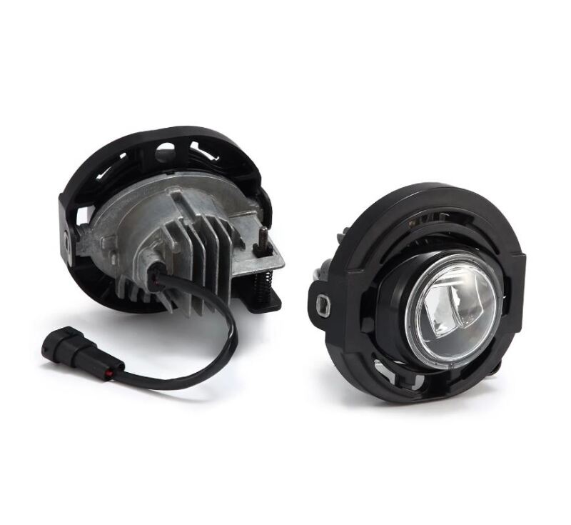 AlphaRex dual color LED projector fog lights for 2015-2023 Dodge Charger, excluding SRT models, showcasing sleek design.