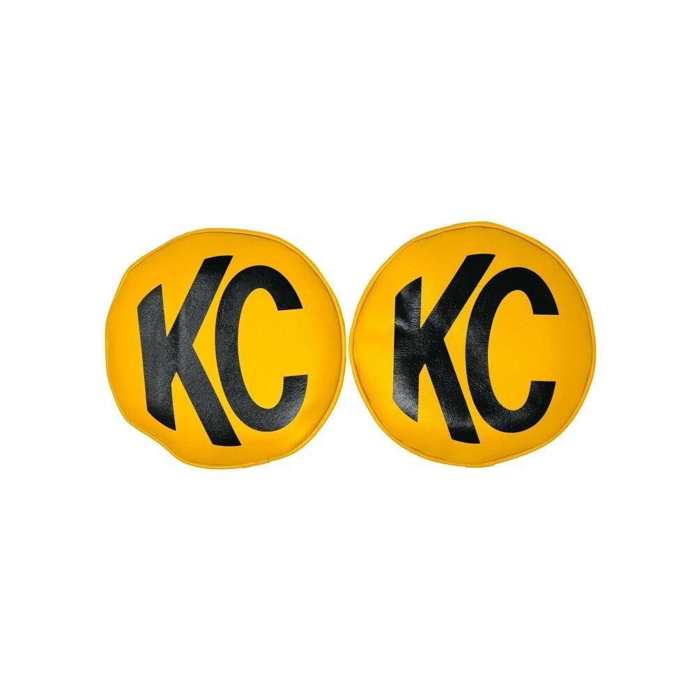 Head Light Cover 8 Inch Retro Yellow KC Soft Pair Cover KC HiLiTES