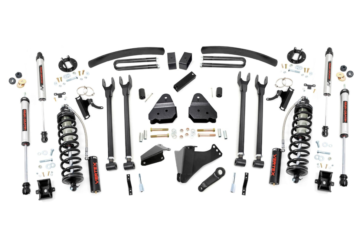 6 Inch Lift Kit Gas 4 Link OVLD C/O V2 Ford F-250/F-350 Super Duty (05-07) Rough Country