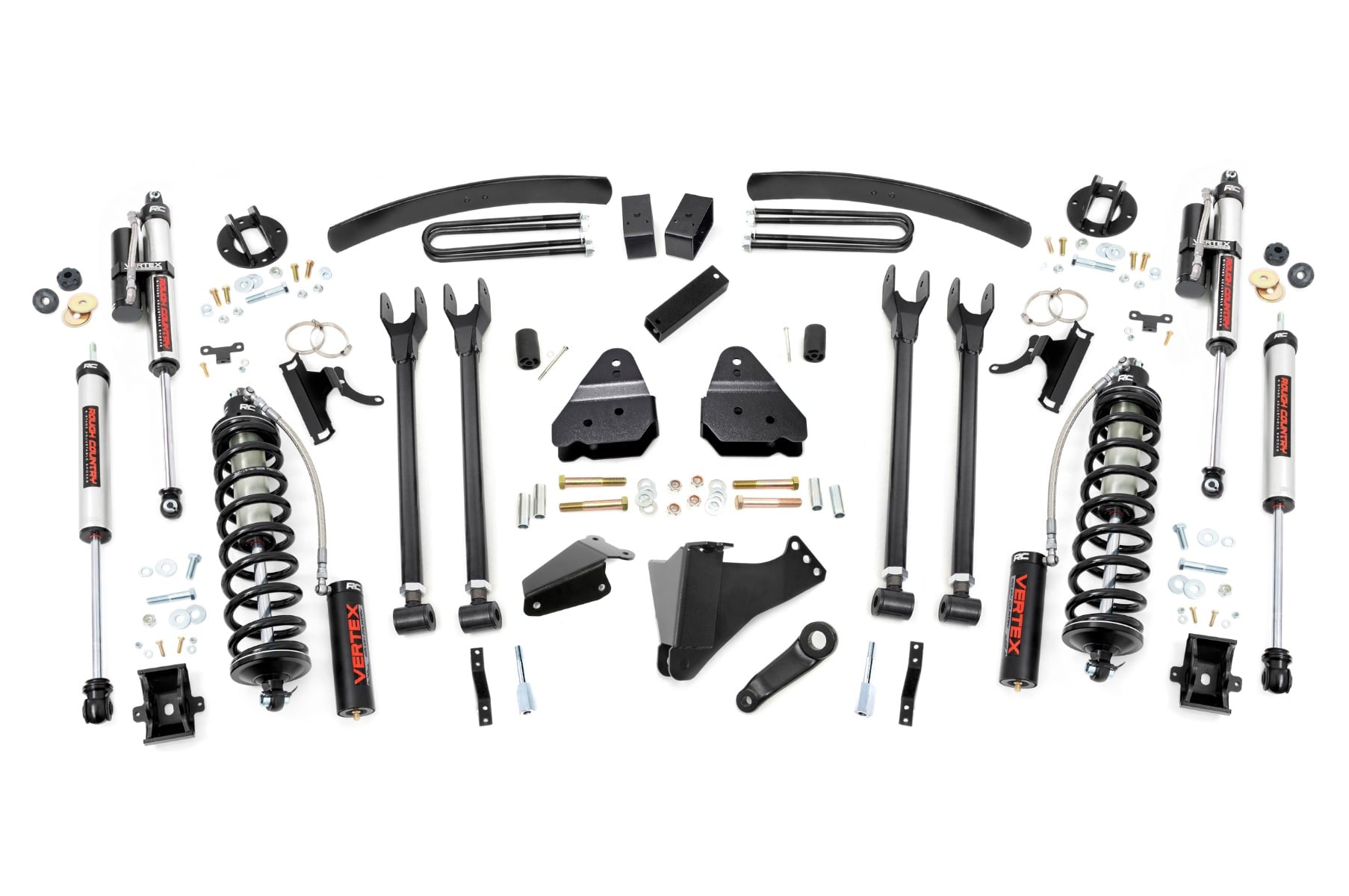 6 Inch Lift Kit Gas 4 Link OVLD C/O Vertex Ford F-250/F-350 Super Duty (05-07) Rough Country