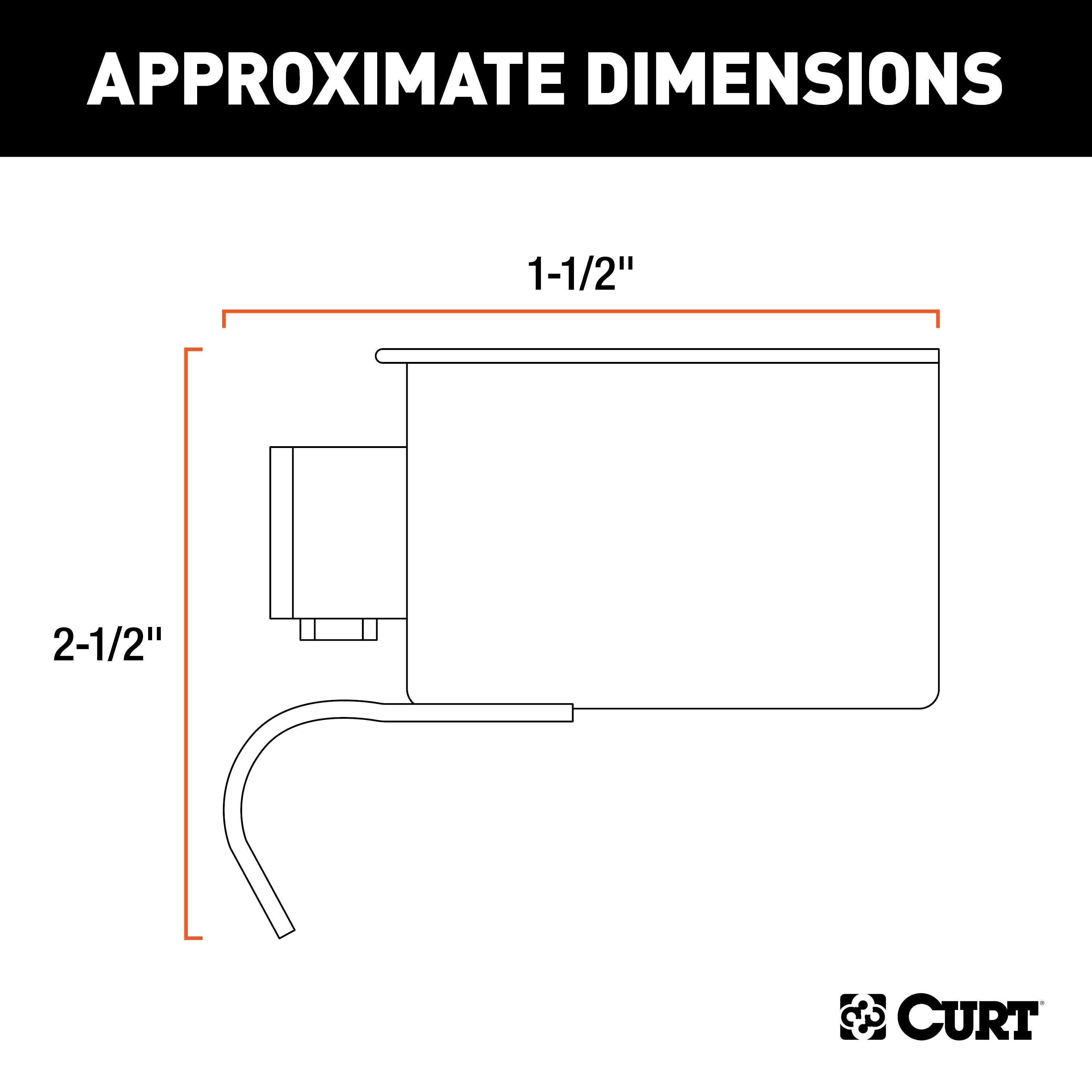 CURT Trailer-Side 7-Pin RV Blade Wiring Harness Connector Model 58190