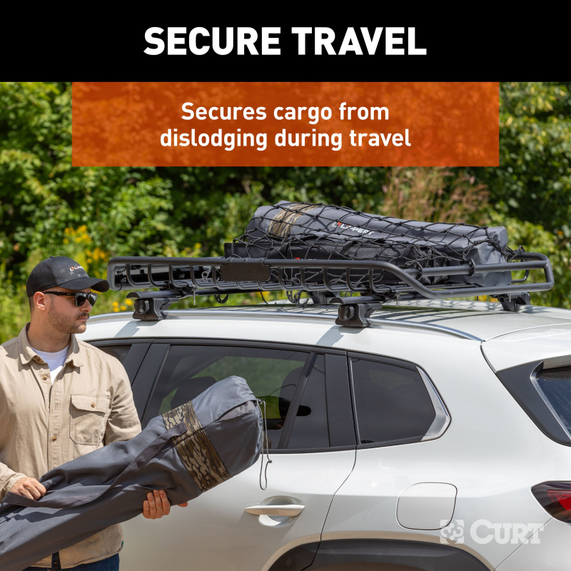 CURT 44" x 36" Elastic Cargo Net for Roof Basket Model 18218