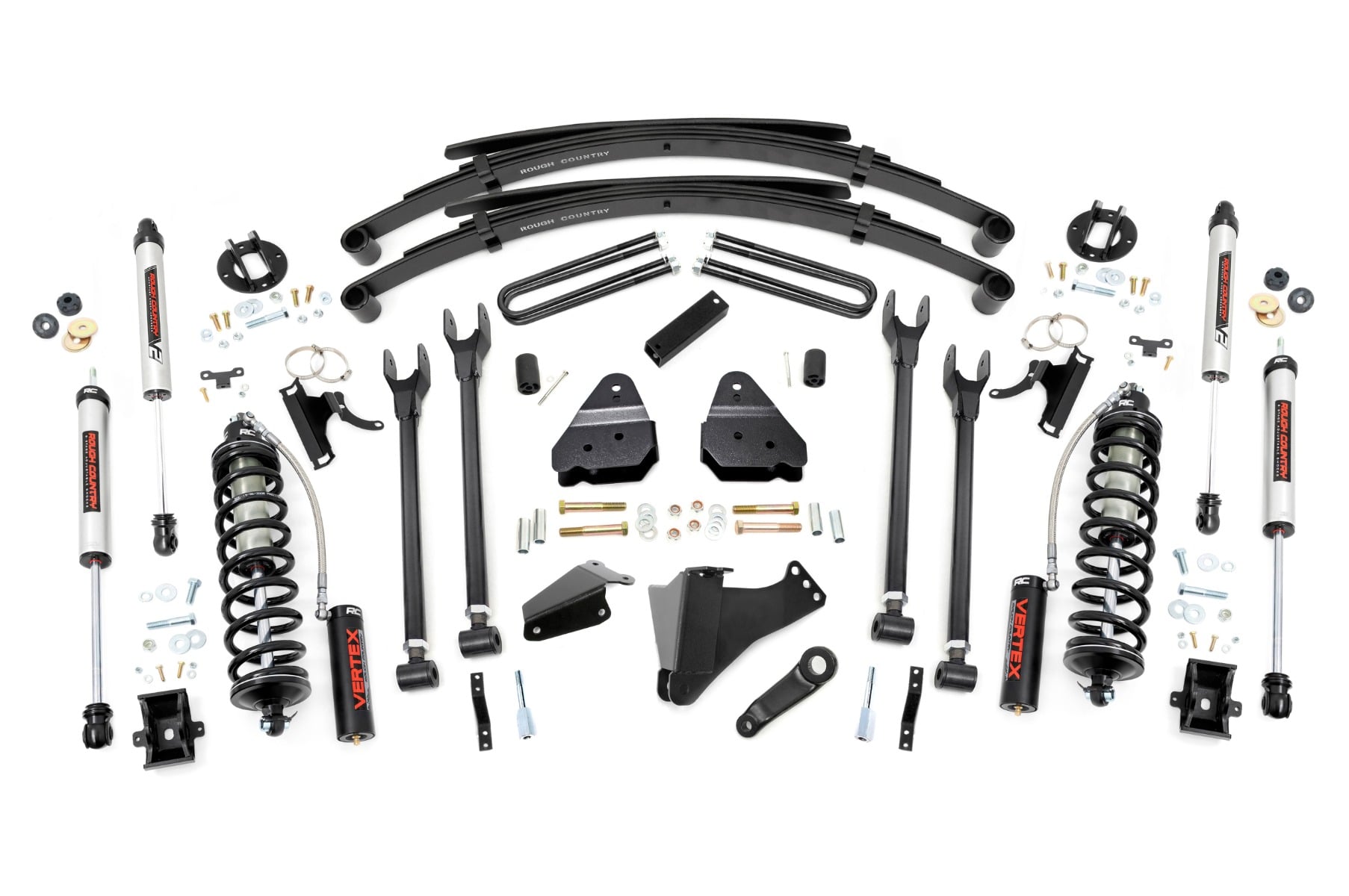 6 Inch Lift Kit Diesel 4 Link RR Spring C/O V2 Ford F-250/F-350 Super Duty (05-07) Rough Country