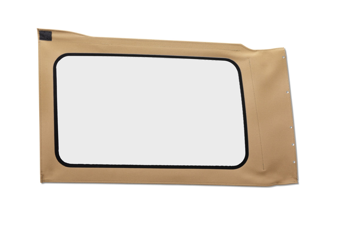 OE JL Replacement Windows Jeep 2018-26 Wrangler JL Quarter Left Hand 4-Door Tan Twill Clear Bestop