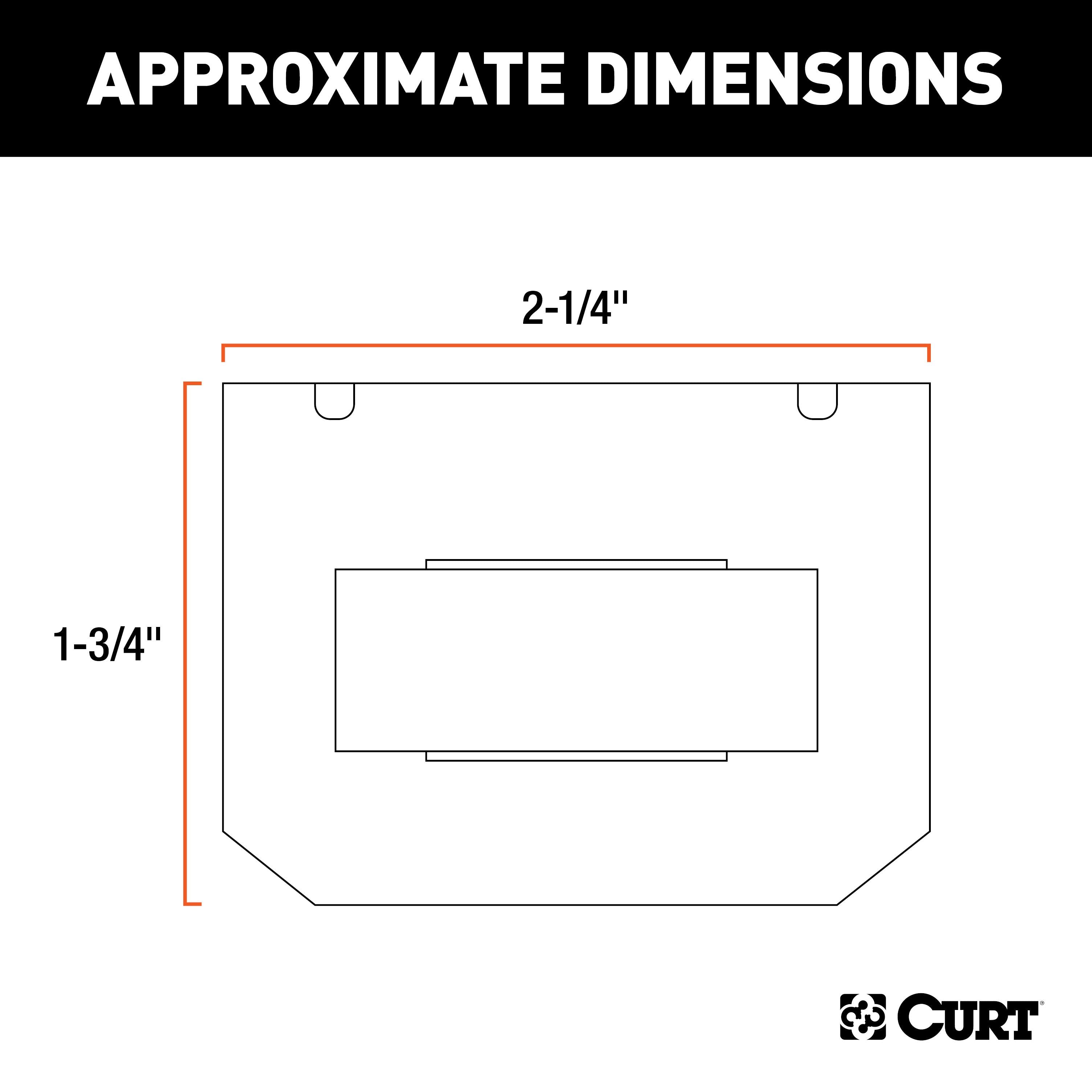 CURT Vehicle-Side Trailer Wiring Harness Mounting Bracket for 5-Way Flat Model 58303