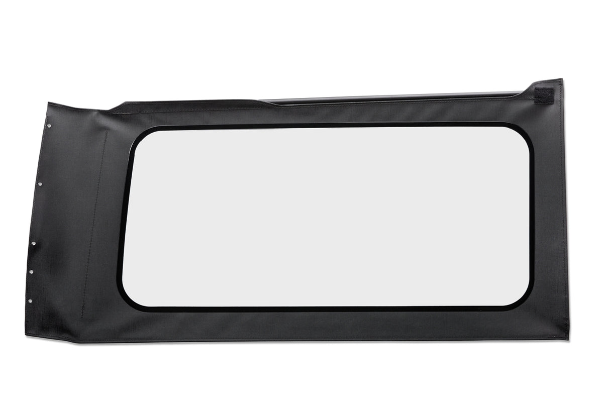 OE JL Replacement Windows Jeep 2018-26 Wrangler JL Quarter Right Hand 2-Door Black Vinyl Clear Bestop