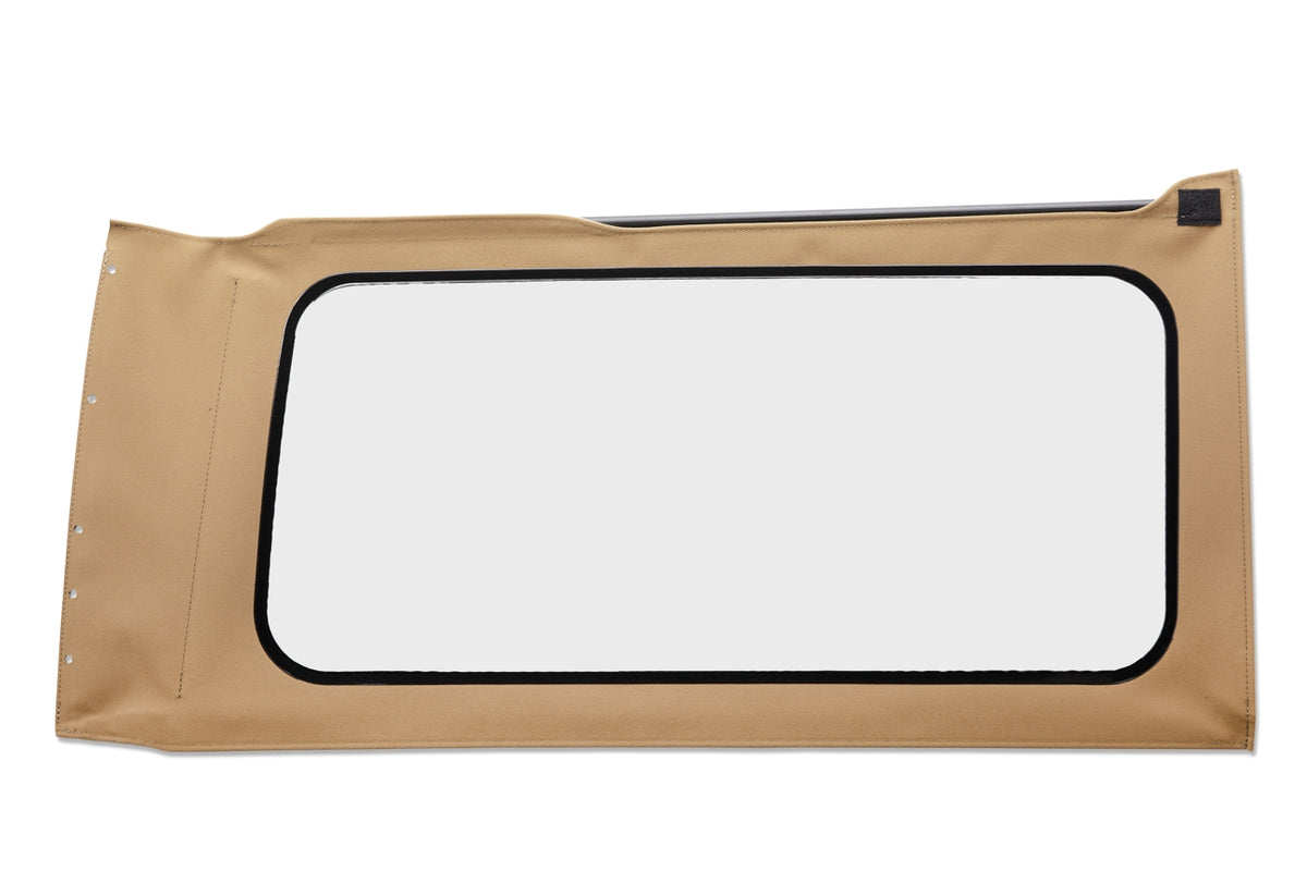 OE JL Replacement Windows Jeep 2018-26 Wrangler JL Quarter Right Hand 2-Door Tan Twill Clear Bestop