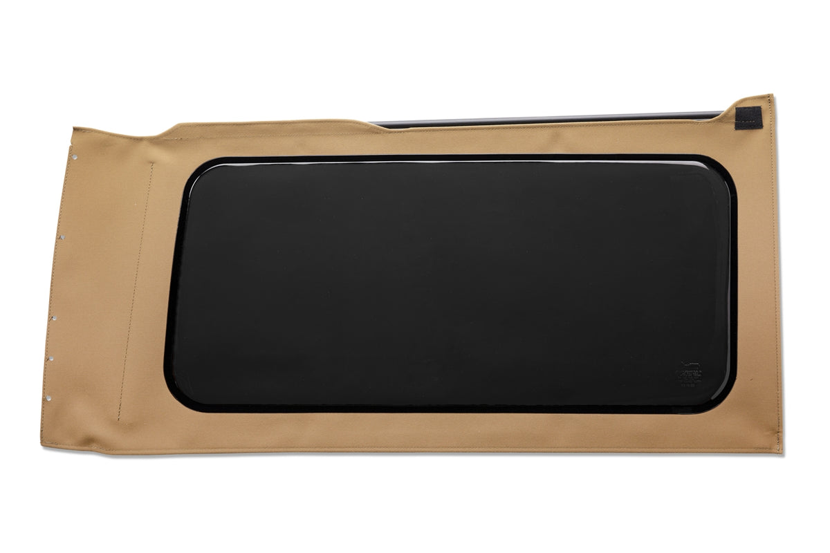 OE JL Replacement Windows Jeep 2018-26 Wrangler JL Quarter Right Hand 2-Door Tan Twill Tinted Bestop