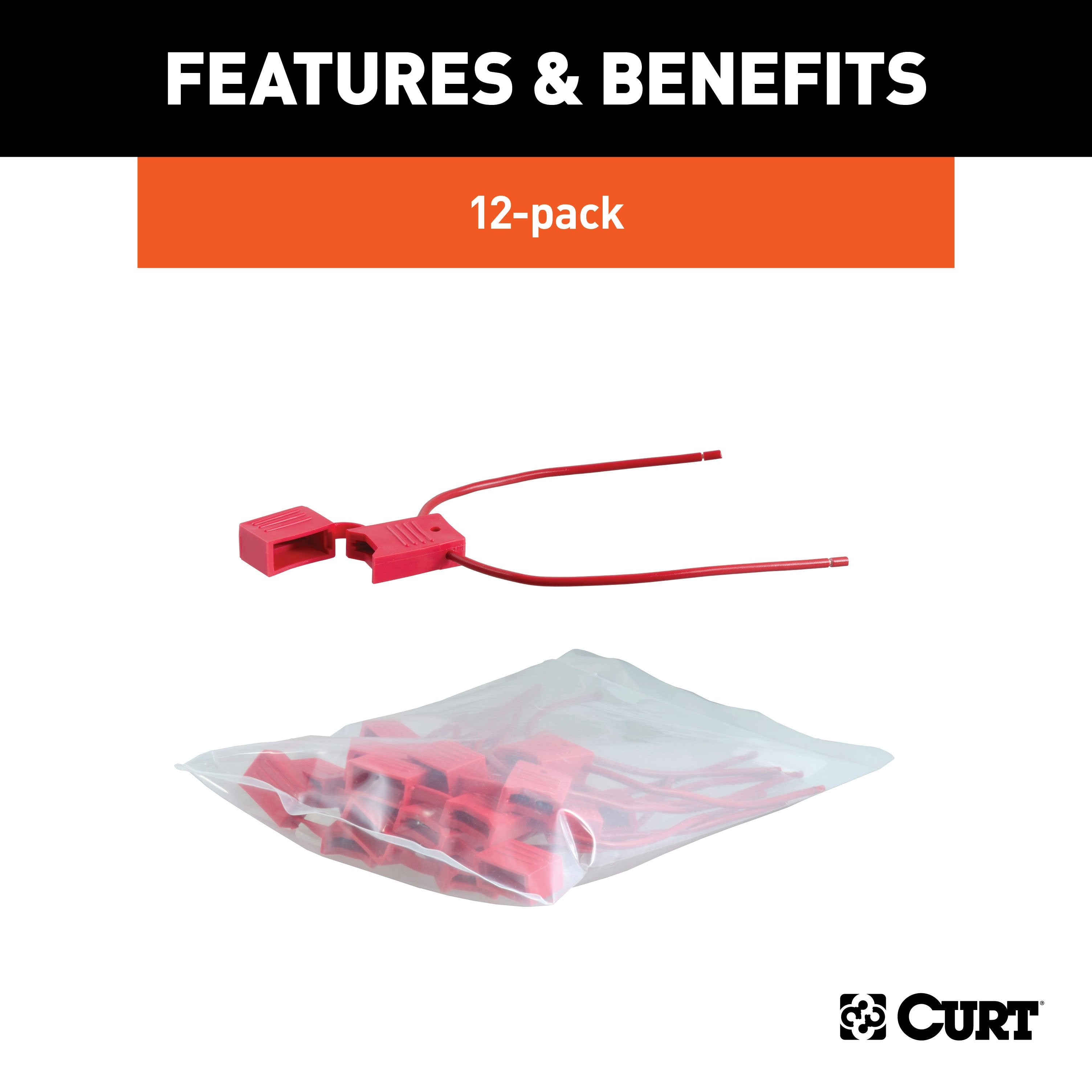 CURT Splice-In Inline Fuse Holders, 12-Pack Model 58470