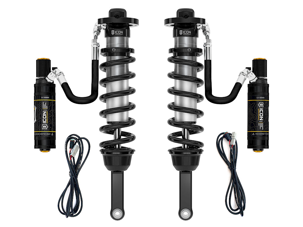 2005-2023 Toyota Tacoma 2.5 Vs Extended Travel Remote Reservoir W/ CDEV Coilover Kit 700 Lbs/In Coils Icon Vehicle Dynamics