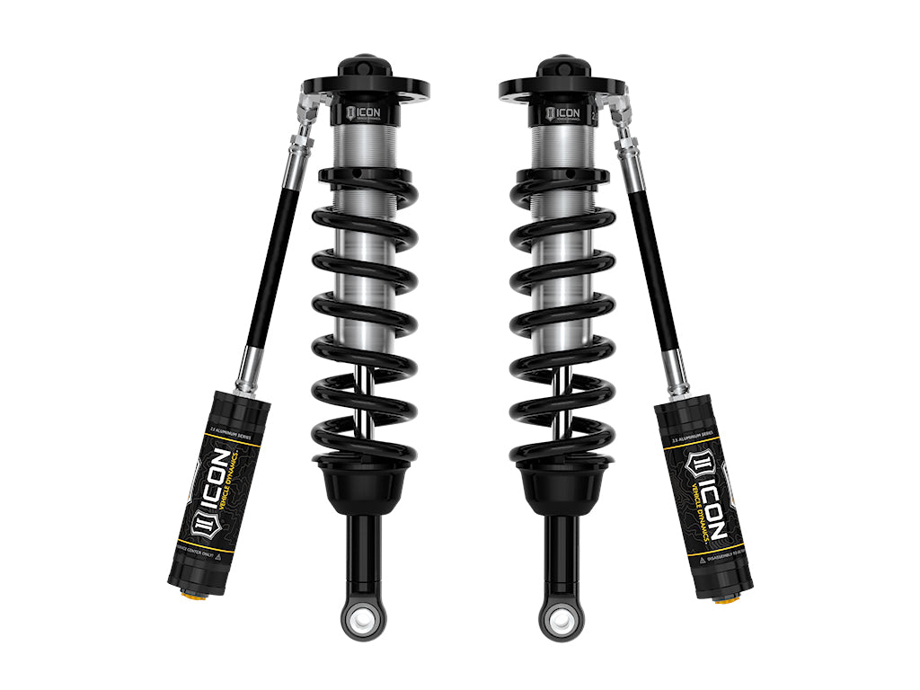 2022-2025 Toyota Tundra 1.25-3.5 Inch Lift 2023-2025 Sequoia 3-4.5 Inch Lift Front V.S. 2.5 Series Coilover Kit Remote Reservoir Pair Icon Vehicle Dynamics