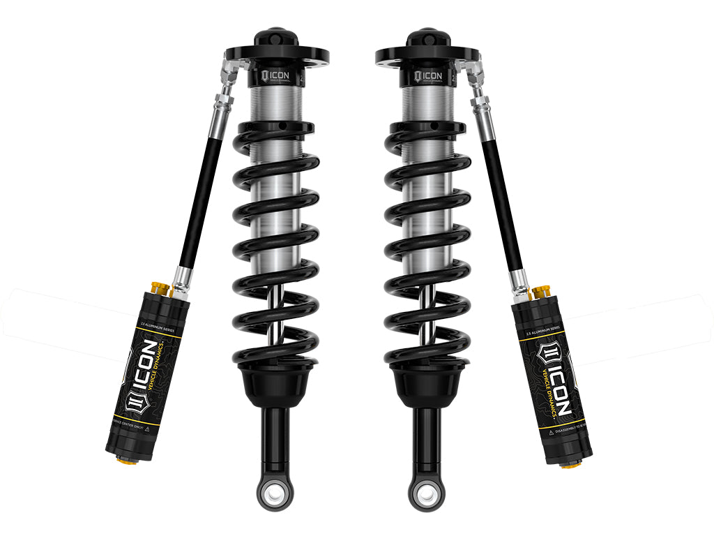 2023-2025 Sequoia Trd Pro 1-2.5 Inch Lift Front V.S. 2.5 Series Front Coilover Kit Remote Reservoir W/ CDCV Pair Icon Vehicle Dynamics