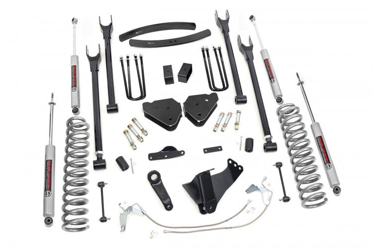 6 Inch Lift Kit Gas 4 Link Ford F-250/F-350 Super Duty 4WD (2008-2010) Rough Country