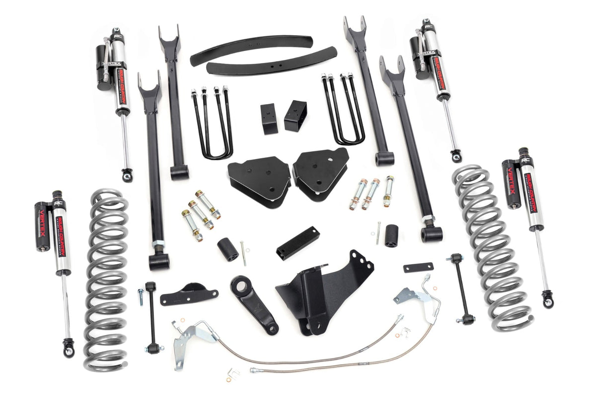 6 Inch Lift Kit Gas 4 Link Vertex Ford F-250/F-350 Super Duty (08-10) Rough Country
