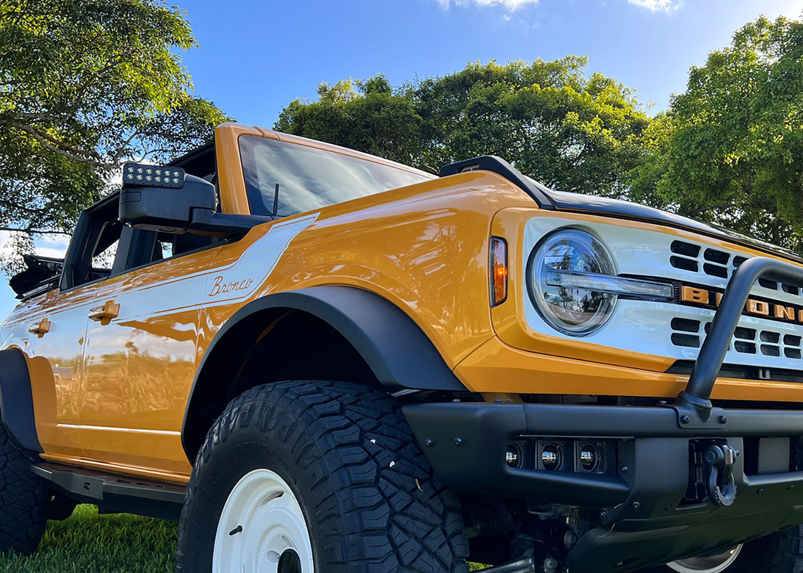 Ford Bronco LED Off-Road Side Mirror Ditch Lights - Yellow
