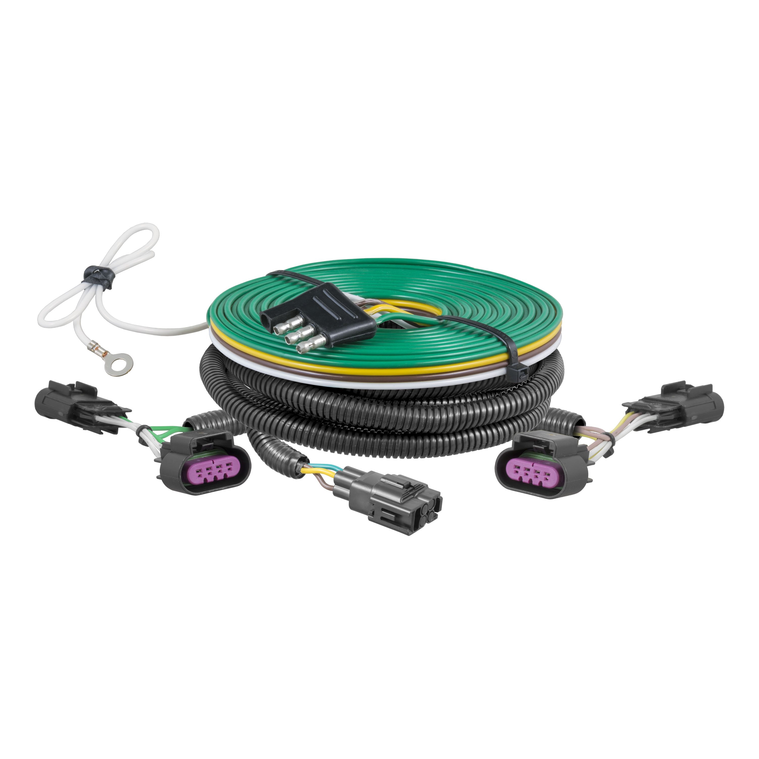 CURT Custom Towed-Vehicle RV Wiring Harness for Dinghy Towing, Fits Select Dodge Durango Model 58957