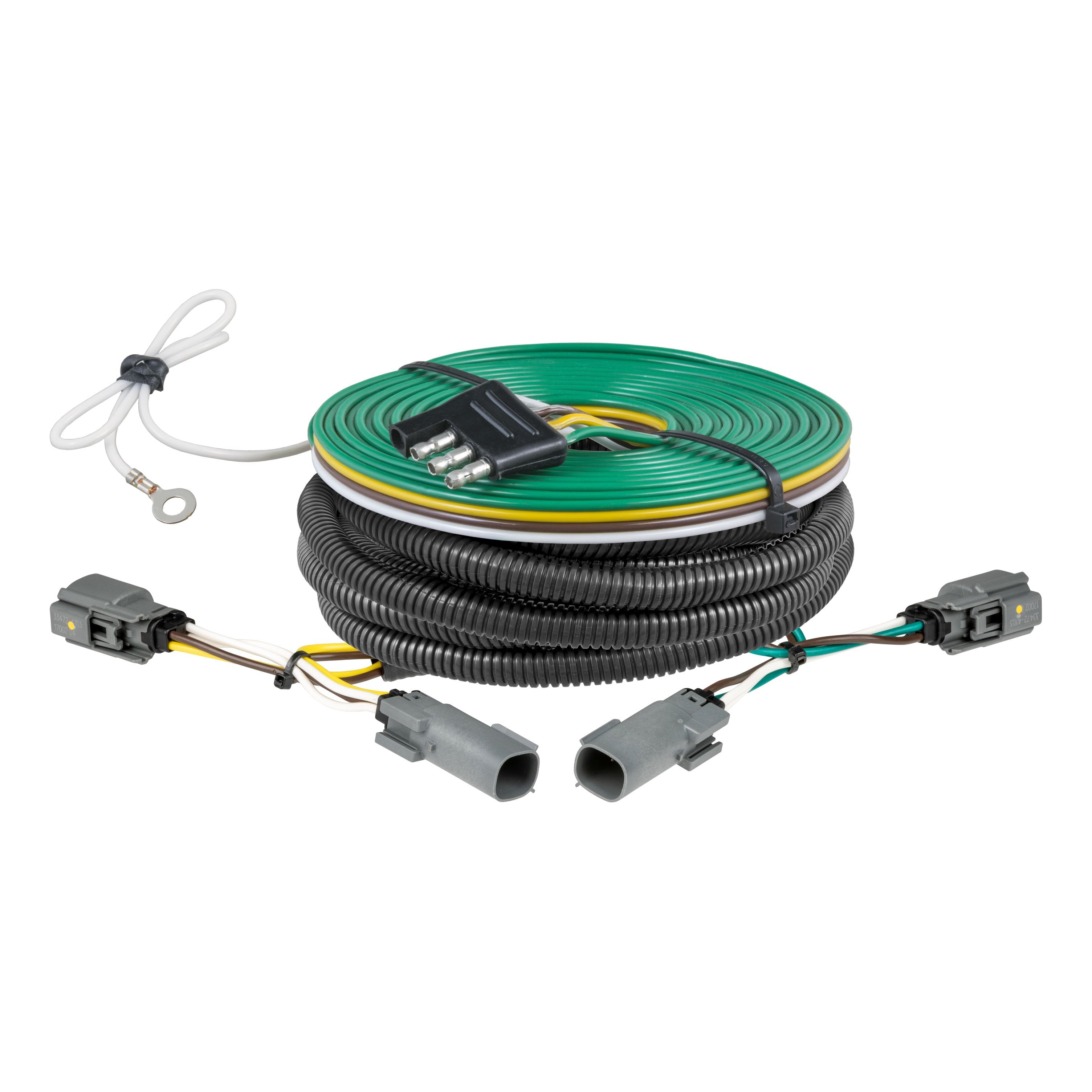 CURT Custom Towed-Vehicle RV Wiring Harness for Dinghy Towing, Fits Select Ford F-150 with Backup Sensors, No LED Taillights Model 58989