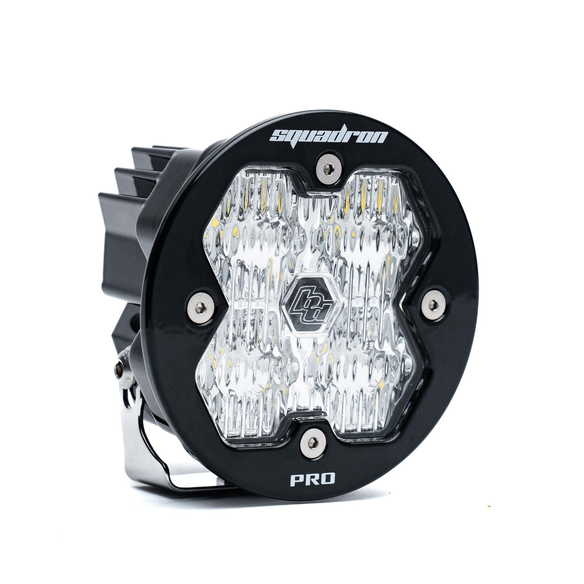 Squadron-R 2.0 Pro Black LED Auxiliary Light Pod Universal Clear Baja Designs