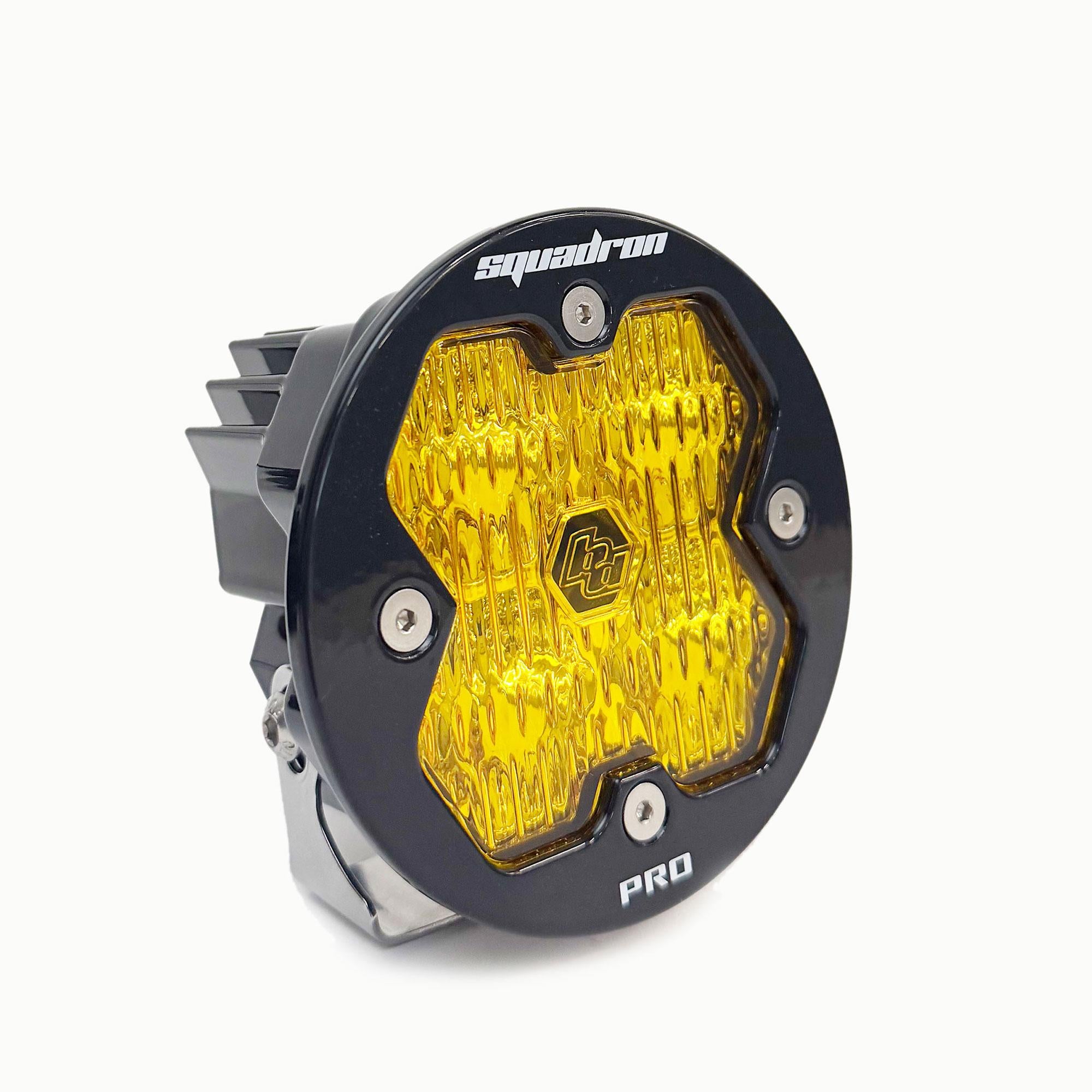 Squadron-R 2.0 Pro Black LED Auxiliary Light Pod Universal Baja Amber Baja Designs